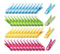 Keplin 48-Pack Laundry Pegs - Washing Line Pegs with Metal Spring Keplin Multicolor