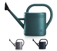 Keplin 5L Watering Can, Durable Plastic Watering Can for Indoor & Outdoor Plants, Easy Pour Garden Jug with Sprinkler Rose, Ideal for Flowers, Houseplants & Gardening (Green)