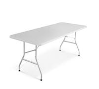 Keplin 6ft Folding Table - Portable, Waterproof, Indoor/Outdoor, 180x70x74cm in Light Grey | Size: 180 x 70 x 74 cm Keplin Light Grey 180 x 70 x 74 cm