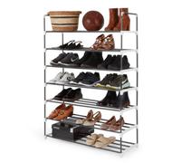 Keplin 7 Tier Metal Shoe Rack - Grey