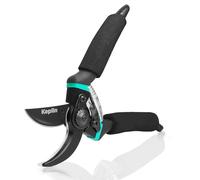 Keplin - 8" Garden Secateurs | Titanium Steel Blades, Drop Forged Aluminum Handles, Non-Slip Grip | Heavy Duty Pruning Shears for Gardening, Tree Branch Cutter with Sap Groove, Rust-Resistant