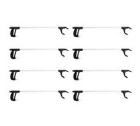 Keplin 8 Pack Litter Picker Ergonomic Long Reach Handle 30 Inch (75Cm) Garden Tool