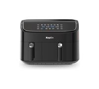 Keplin 9.5L Dual Zone Air Fryer - 2850W Energy-Saving Cooker with 6 Cooking Functions - Extra-Large Capacity for Healthy Meals - Roast, Bake, Dehydrate, Crisp - Family Size (9.5L)