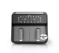 Keplin 9L Dual Zone Air Fryer - 8 in1 Cooking Functions - 2700W Energy-Saving Cooker - Extra-Large Capacity for Healthy Meals - Roast, Bake, Dehydrate, Reheat,- Family Size (9L)- 2 Years Warranty