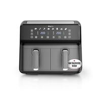 Keplin 9L Dual Zone Air Fryer - 2700W Energy-Saving Cooker with 6 Cooking Functions - Extra-Large Capacity for Healthy Meals - Roast, Bake, Dehydrate, Crisp - Family Size (9L)