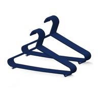 KEPLIN Adult Plastic Coat Hangers - Strong Clothes Hangers for Clothes Rail & Closet, Clothing Hanger with Suit Pants Trouser Bar and Clips, Space Saving