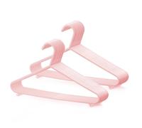 KEPLIN Adult Plastic Coat Hangers - Strong Clothes Hangers for Clothes Rail & Closet, Clothing Hanger with Suit Pants Trouser Bar and Clips, Space Saving