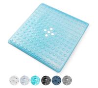 Keplin Blue Premium Non-Slip Shower Mat - 200 Suction Cups, Bpa, Latex Free, Mildew Resistant, Machine Washable