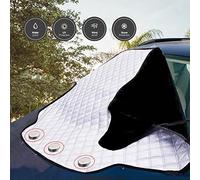 KEPLIN Car Windscreen Cover, Heavy Duty Ultra Thick Protective Car Windscreen Sun Shade - Protect From Snow Ice Frost Sun UV Dust Water Resistant for SUVs, Shade for Windscreen - All Year Round