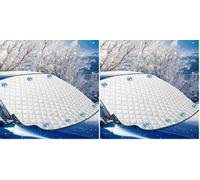 KEPLIN Car Windscreen Cover, Heavy Duty Ultra Thick Protective Car Windscreen Sun Shade - Protect From Snow Ice Frost Sun UV Dust Water Resistant for SUVs, Shade for Windscreen - All Year Round