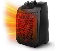 Keplin Ceramic Electric Fan Heater - Black I 2000W Low Energy Consumption Space Heater Mini Portable