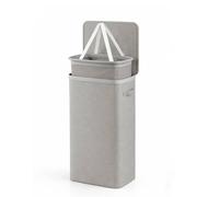 Keplin Collapsible Slim Laundry Basket with Lid & Removable Liner - 55L in Grey Keplin Grey