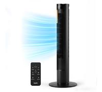Keplin Cooling 36-inch Tall Tower Fan with Remote Control, 3 Speed Settings in Black Keplin Black
