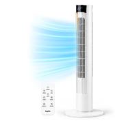 Keplin Cooling 36-inch Tall Tower Fan with Remote Control, 3 Speed Settings in White Keplin White