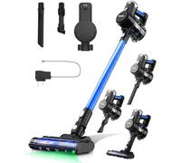 KEPLIN Cordless Vacuum Cleaner - 150W Power - Speed Suction - Easy Reach Bendable Wand - LED Display - 2 60 Min Runtime - Stick Hoover - Pet Hair - Carpet & Hard Floor Clean (150W)