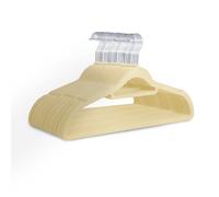 Keplin Cream Swivel Hooks Velvet Hangers 30 Pack