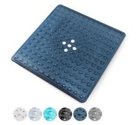 Keplin Dark Blue Premium Non-Slip Shower Mat - 200 Suction Cups, Bpa, Latex Free, Mildew Resistant, Machine Washable