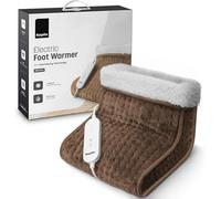 Keplin Electric Foot Warmer, 9 Adjustable Temperature Settings, Brown