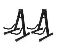 KEPLIN Guitar Stand 2 Pack - Universal A Frame Black, Foldable Portable Floor Stands for Acoustic Electric & Bass Guitars, Lightweight Compact Guitar Holders for Home Studio Stage Gig Musicians