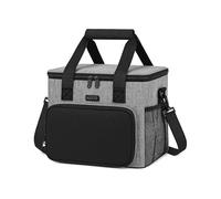 KEPLIN Insulated Cooler Bag 8.5L Waterproof & Leak Resistant with Shoulder Strap, Side & Front Pockets Portable Lunch Box for Picnic, Camping, Beach, Travel, Large Capacity & Durable (26 x 17 x 21 cm)