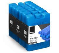 KEPLIN Large Freezer Ice Blocks (6 Pack) - Blue Reusable Ice Packs for Cooler Bags, Lunch Boxes, Travel, Picnic & Camping - Long Lasting Cooling Gel Keeps Food & Drinks Fresh for Hours