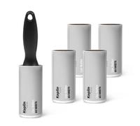 Keplin Lint Roller, 5 Sticky Replacement Heads & 1 Handle (5 Pack/300 Sheets) in Grey Keplin Grey
