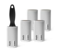 KEPLIN Lint Roller, 5 Sticky Replacement Heads with 1 Handle, Total 400 Easy Peel Sheets, Quickly Removes Animal Fur, Cat & Dog Hair, Dust & Fluff from Clothes, Furniture, Carpet (5 Pack / 400 Sheets)