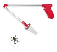Keplin Long Handle Spider Catcher Grabber Removal safe Human Bug Trap Insects in Red Keplin Red
