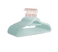 Keplin Mint Green Velvet Hangers 30 Pack - Non-Slip Clothes Hangers