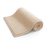 Keplin Non-Slip Microfibre Bath & Toilet Mat, Soft & Comfortable, 40x60cm in Beige | Size: 40 cm x 60 cm Keplin Beige 40 cm x 60 cm