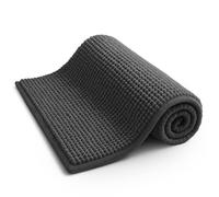 Keplin Non-Slip Microfibre Bath & Toilet Mat, Soft & Comfortable, 40x60cm in Dark Grey | Size: 40 cm x 60 cm Keplin Dark Grey 40 cm x 60 cm