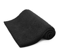 Keplin Non-Slip Microfibre Bath & Toilet Mat, Soft & Comfortable, 50x80cm in Black | Size: 50 cm x 80 cm Keplin Black 50 cm x 80 cm
