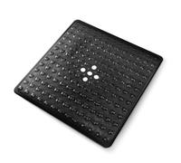 KEPLIN Premium Non-Slip Shower Mat - 164 Suction Cups, BPA & Latex Free, Mildew Resistant, Machine Washable - Safe, Durable & Comfortable for Shower Floors & Stalls (Black, Small (54 x 54cm))