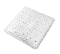 KEPLIN Premium Non-Slip Shower Mat - 164 Suction Cups, BPA & Latex Free, Mildew Resistant, Machine Washable - Safe, Durable & Comfortable for Shower Floors & Stalls (White, Small (54 x 54cm))