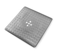 KEPLIN Premium Non-Slip Shower Mat - 200 Suction Cups, BPA, Latex Free, Mildew Resistant, Machine Washable - Safe, Durable & Comfortable for Shower Floors (Grey, 54 x 54cm)