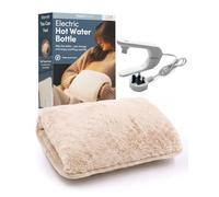 Keplin Rechargeable Electric Hot Water Bottle - Auto-Shut Off, Fast Heating Heat Pad, Back Pain Relief, Rechargeable Hand Warmers & Heating Pad, Small Hot Water Bottle, 1 Year Warranty, Cream