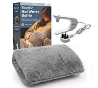 Keplin Rechargeable Electric Hot Water Bottle, Fast Heating Pad, Auto Shut-Off, Back Pain Relief Hand Warmer, 1Yr Warranty, Grey