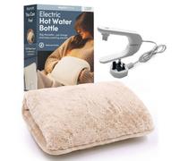 Keplin Rechargeable Electric Hot Water Bottle, Fast Heating Pad, Auto Shut-Off, Back Pain Relief Hand Warmer, 1Yr Warranty, Cream
