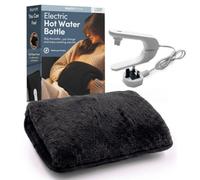 Keplin Rechargeable Electric Hot Water Bottle, Fast Heating Pad, Auto Shut-Off, Back Pain Relief Hand Warmer, 1Yr Warranty, Black