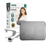 KEPLIN Rechargeable Electric Hot Water Bottle Soft & Cosy Bed, Hand & Body Warmer - Fast Heating, Auto-Shut Off Function, Over-Heat Protection & No Refill Heat Pad - 1 Year Warranty (Grey)