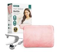 KEPLIN Rechargeable Electric Hot Water Bottle Soft & Cosy Bed, Hand & Body Warmer - Fast Heating, Auto-Shut Off Function, Over-Heat Protection & No Refill Heat Pad (Pink)