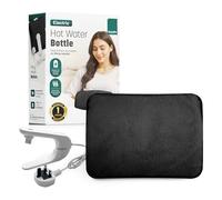 KEPLIN Rechargeable Electric Hot Water Bottle Soft & Cosy Bed, Hand & Body Warmer - Fast Heating, Auto-Shut Off Function, Over-Heat Protection & No Refill Heat Pad - 1 Year Warranty (Black)