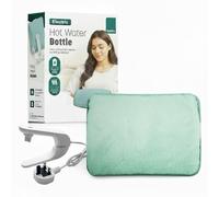 KEPLIN Rechargeable Electric Hot Water Bottle Soft & Cosy Bed, Hand & Body Warmer - Fast Heating, Auto-Shut Off Function, Over-Heat Protection & No Refill Heat Pad (Teal)