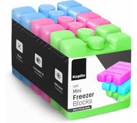 Keplin Reusable Mini Freezer Blocks (6 Pack) - Reusable Ice Packs | Size: 6 Pack Keplin Multicolor 6 Pack