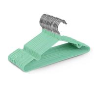 Keplin Rubber Coated Metal Hangers, Heavy Duty Clothes Hangers, 20 Pack in Mint Keplin Mint 20 Pack