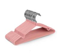 Keplin Rubber Coated Metal Hangers, Heavy Duty Clothes Hangers, 20 Pack in Pink Keplin Pink 20 Pack