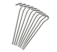 Keplin Steel Tent Pegs, Rust Free, Weather-Resistant Hooks for Camping in Silver | Size: 20 Pack Keplin Silver 20 Pack