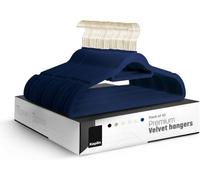 Keplin Velvet Hangers 50 Pack 41.5Cm Non Slip Clothes Coat Hangers With Tie Bar And 360 Degree Hook For Home Storage Durable