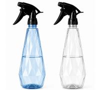 KEPLIN Water Spray Bottles (2 Pack) 600ml Adjustable Nozzle for Mist & Stream Reusable