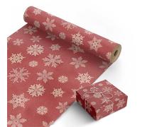 KEPLIN Wrapping Paper Roll - Premium Quality Festive Kraft Paper - Wrinkle Resistant with Unique Designs - Multipurpose Wrapping Paper for Gifts, Arts & Crafts Projects (44.5cm x 25m)